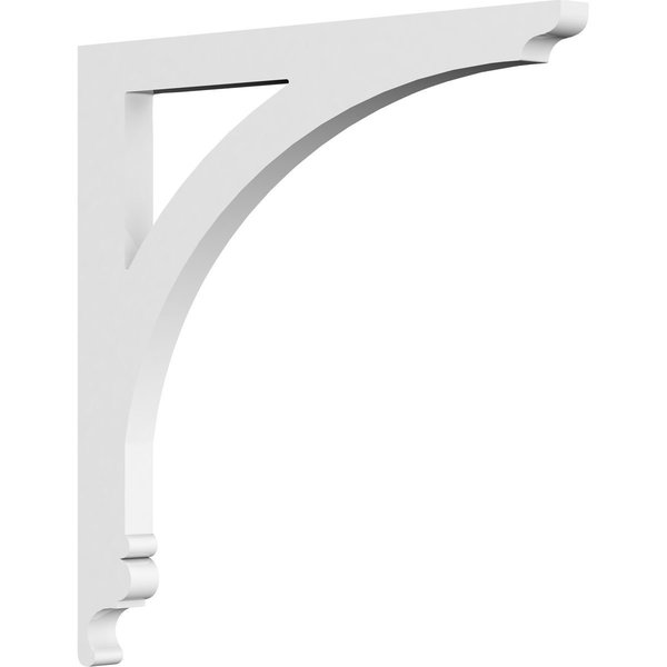 Ekena Millwork Legacy Architectural Grade PVC Bracket, 5/8"W X 10"D X 10"H BKTP01X10X10LE
